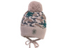 
                    JAMIKS MILO czapka na zimę dla chłopca moro beż
                