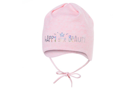 
                    BROEL Basic 63 czapka niemowlęca wiosna różowa
                