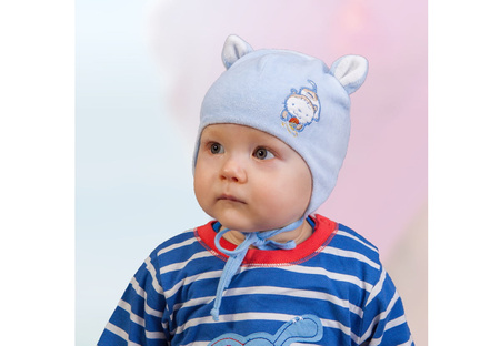 
                    Tutu czapki dla dzieci błękitna kotek
                